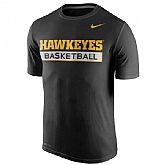 Iowa Hawkeyes Nike Basketball Practice Performance WEM T-Shirt - Black,baseball caps,new era cap wholesale,wholesale hats